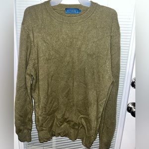 Biltmore Small 100% Cashmere Olive Green Men’s Sweater
